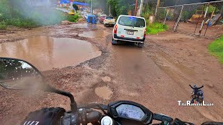 Miren la CARRETERA en tiempo de LLUVIA Viaje con MOTO de San Miguel  AYACUCHO  LIMA [upl. by Narol69]