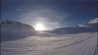 MONTEROSA SKI 2018 6 Da Passo Salati a Alagna  pista Olen nera e Alagna rossa [upl. by Harve329]