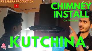 kutchina chimney installation  kutchina chimney installation charge  kitchen chimney installation [upl. by Nyla779]