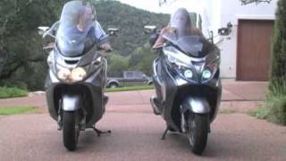 06 Suzuki Burgman 400 Stock Horn VS 07 Burgman 400 Stebel Horn  MicBergsma [upl. by Romilda]