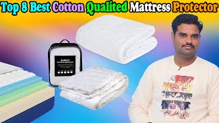 ✅Top 8 Best Mattress Protector In India 2024 With PriceCotton Mattress Protector Review ampComparison [upl. by Riddle]