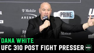 Dana White vs Reporters “Is this tonight stupid question night”  UFC 310 Post Presser [upl. by Hazlip101]