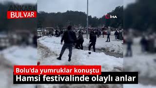 Hamsi festivalinde yumruklar havada uçuştu [upl. by Chee19]