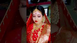 Biyer Koner saaj😍 wedding bride youtubeshorts makeup beautyindustry makeupartistlife shorts [upl. by Shawna]