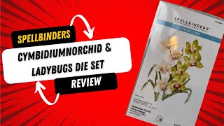 Spellbinders Cymbidium Orchid and Ladybugs Die set Review [upl. by Illehs516]