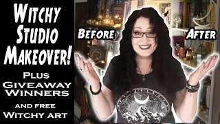 Witchy Studio Makeover  Book Giveaway Winners [upl. by Ettezel]