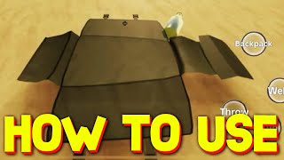 MOBILE HOW TO USE BACKPACKS amp STORE ITEMS in A DUSTY TRIP ROBLOX [upl. by Iona450]