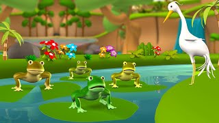 The Frogs who Wished for a King 3D Animated Hindi Moral Stories Kids मेंढक की ईच्छा कहानी Kids Tales [upl. by Rush]