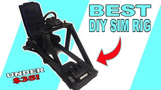 Best DIY Sim Racing Rig For Under 35 Budget Build w Plans [upl. by Yeffej]