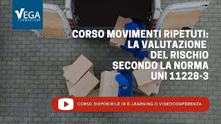 Corso Movimenti Ripetuti Valutazione Rischio Secondo UNI 112283 [upl. by Walworth]