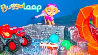 Unboxing the Hexbugs Buggaloop Game with Blaze and Paw Patrol Toys [upl. by Porte]