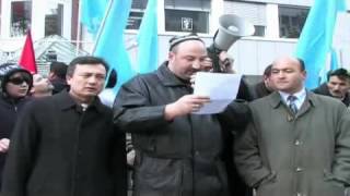 Uiguren protestierten chinesischen Besetzung von OstTurkestan [upl. by Oijres]