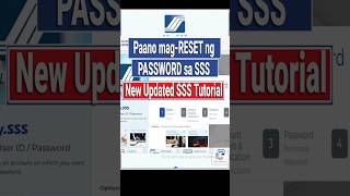 How to Reset Password in SSS  New updated Tutorial November 2024 [upl. by Assirroc117]