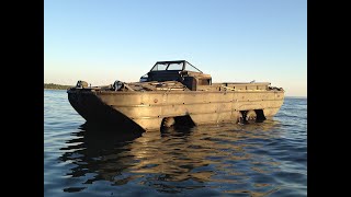 DUKW WW2 Amphibious Vehicle Truck Swimming in the Water 1of 2 [upl. by Atnima]