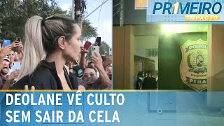 Deolane Bezerra acompanha culto evangélico dentro da cela  Primeiro Impacto 130924 [upl. by Nihs]