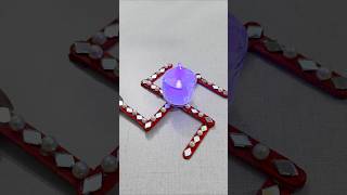 Icecream stick Swastik for Diwali youtubeshorts shortsfeed viralshort swastik diwalicraft [upl. by Sayed890]