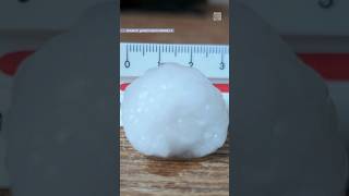 Holy hail Severe storms bring shovelable hail to Manitoba ⛈️ [upl. by Anawek60]