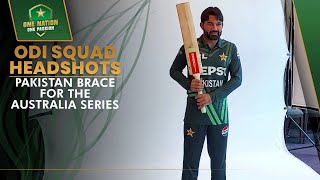 ODI Squad Headshots ✅  Pakistan Brace for the Australia Series 🏏  PCB  MA2A [upl. by Hbahsur142]