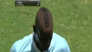 Il colpo di tacco di Balotelli che ha fatto infuriare Mancini [upl. by Aynekal]