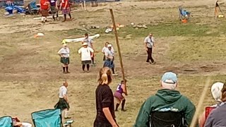 Womens Caber Toss Highland Games [upl. by Nager]