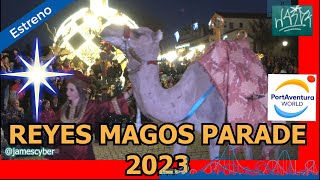 Reyes Magos Parade 2023  PortAventura World [upl. by Ahsienyt]