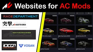 Best Websites for Assetto Corsa Mods  Cars Tracks Apps HUDs etc [upl. by Aihcropal]