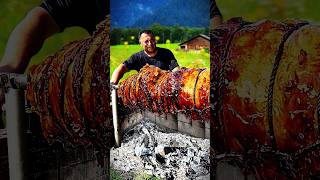 Pineapple 🍍 Stuffed Meatloaf 🍖  ASMR Cooking in Nature [upl. by Nallad9]