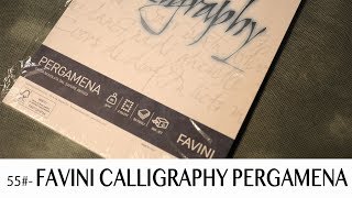 46 carta e scrittura  Calligraphy Favini pergamena [upl. by Eelidnarb]