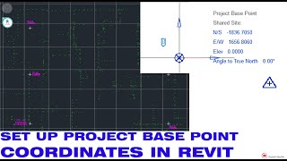 Set Up Project Base Point Coordinates in Revit Tutorial [upl. by Skippie]