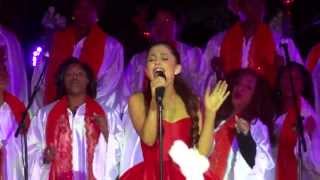 Ariana Grande  quotAll I Want For Christmas Is Youquot Mariah Carey cover Live in LA 111012 [upl. by Callery]