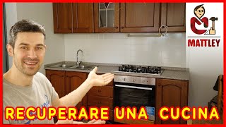 🔥FAI DA TE 🔥Come recuperare una cucina senza attrezzature da falegname [upl. by Htedirem]