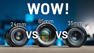 SPECTACULAR Difference 24mm VS 35mm VS 85mm Lens for Video amp Gimbal Moves [upl. by Timotheus]