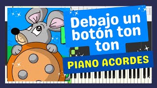 🎵 CÓMO TOCAR DEBAJO UN BOTÓN en Piano  Acordes  FÁCIL  TUTORIAL 🎹🎼 [upl. by Adnaval]