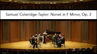 Samuel ColeridgeTaylor Nonet in F Minor Op 2 [upl. by Raseac]