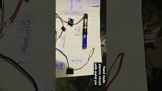 hand made electric circuit with metal pin music song funk electronic shortvideo [upl. by Hgielsa]