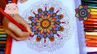 Coloreando mandalas Terapia 20 art coloring meditation [upl. by Ayikin432]