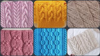 Easy And Beautiful cable chain knitting pattern for sweater [upl. by Leugimsiul]