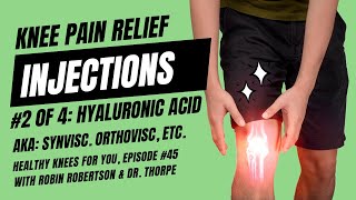 4 Knee Pain Relief Injections 2 Hyaluronic Acid Synvisc Orthovisc etc Part 2 of 3 [upl. by Cadmann]