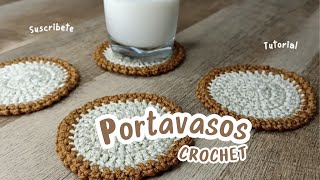 Los PORTAVASOS TEJIDOS MÁS SENCILLOS  hazlos en menos de 30 minutos crochet [upl. by Khudari]