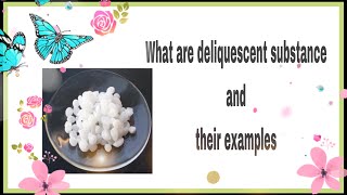 What are deliquescent substance and their examples [upl. by Maxia]