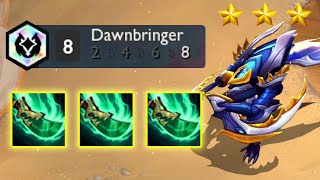 3 Shojin KhaZix ⭐⭐⭐ 8 Dawnbringer 3 Star QQQQQ  TFT Set 55 [upl. by Golding]