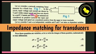 Impedance matching for transducers [upl. by Haberman363]