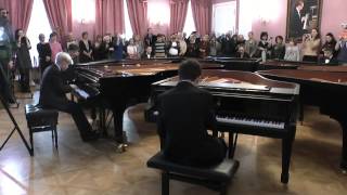 RimskyKorsakov  Flight of the Bumblebee 8 pianos [upl. by Bailie]