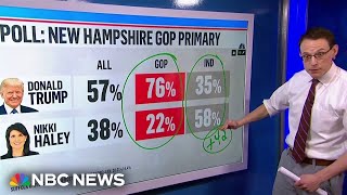 Poll Trump maintains lead over Haley in New Hampshire after DeSantis suspends campaign [upl. by Chaffinch]