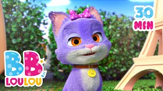 🐱Petit Chat Petit Chat  Chansons et comptines pour bébé  BB LouLou [upl. by Twyla911]