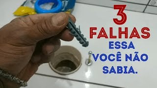 3 FALHAS GRAVES NA INSTALAÇÃO DE VASO SANITÁRIO COMO EVITAR [upl. by Nanete]