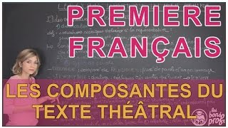 Analyse du texte théâtral  les composantes du texte  Français Première  Les Bons Profs [upl. by Anneis]