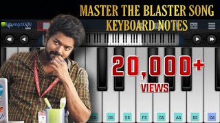 Master The Blaster Song Keyboard Notes  Anirudh  Master [upl. by Ennoved]