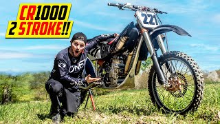 Riding an Insane 1000cc 2 Stroke Dirt Bike [upl. by Lleuqram]