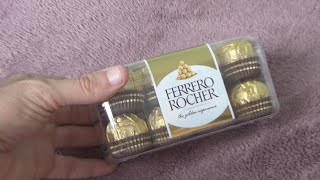 Ferrero Rocher 16 Piece Share Box 200 g Unboxing and Test [upl. by Olvan724]